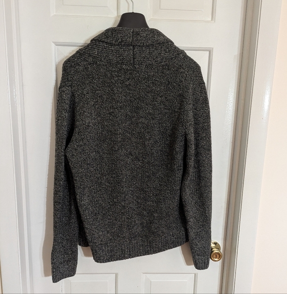 Grey Wool Blend Cardigan. Perfect gift for the Sophisticated Dad - Picture 3 of 3